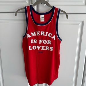 M/L Victoria’s Secret PINK OVERSIZED tank top XS